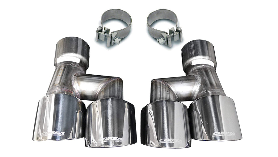 Corsa - Pro-Series Twin 4.0in Tip Kit (Clamps Included) (21038)