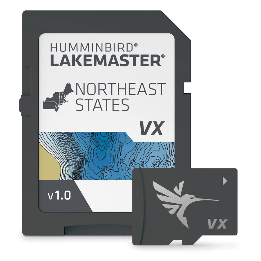 LakeMaster Humminbird Northeast V1 Map SD Card for Fish Finders