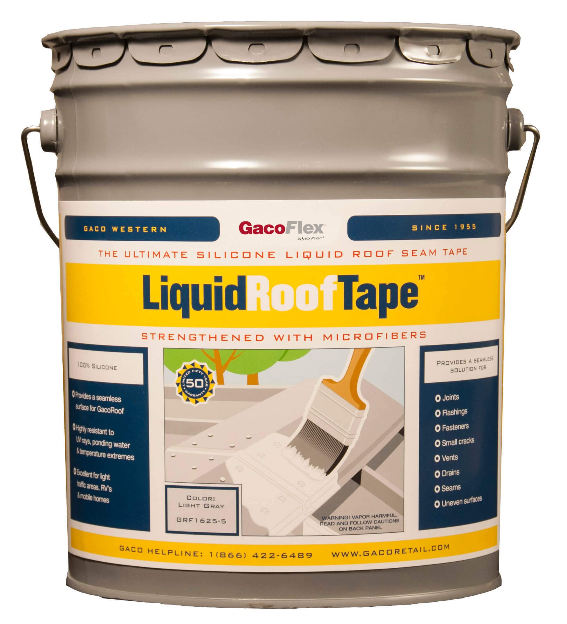 Gaco Heng's HGF1625-5 Silicone Liquid Roof Tape