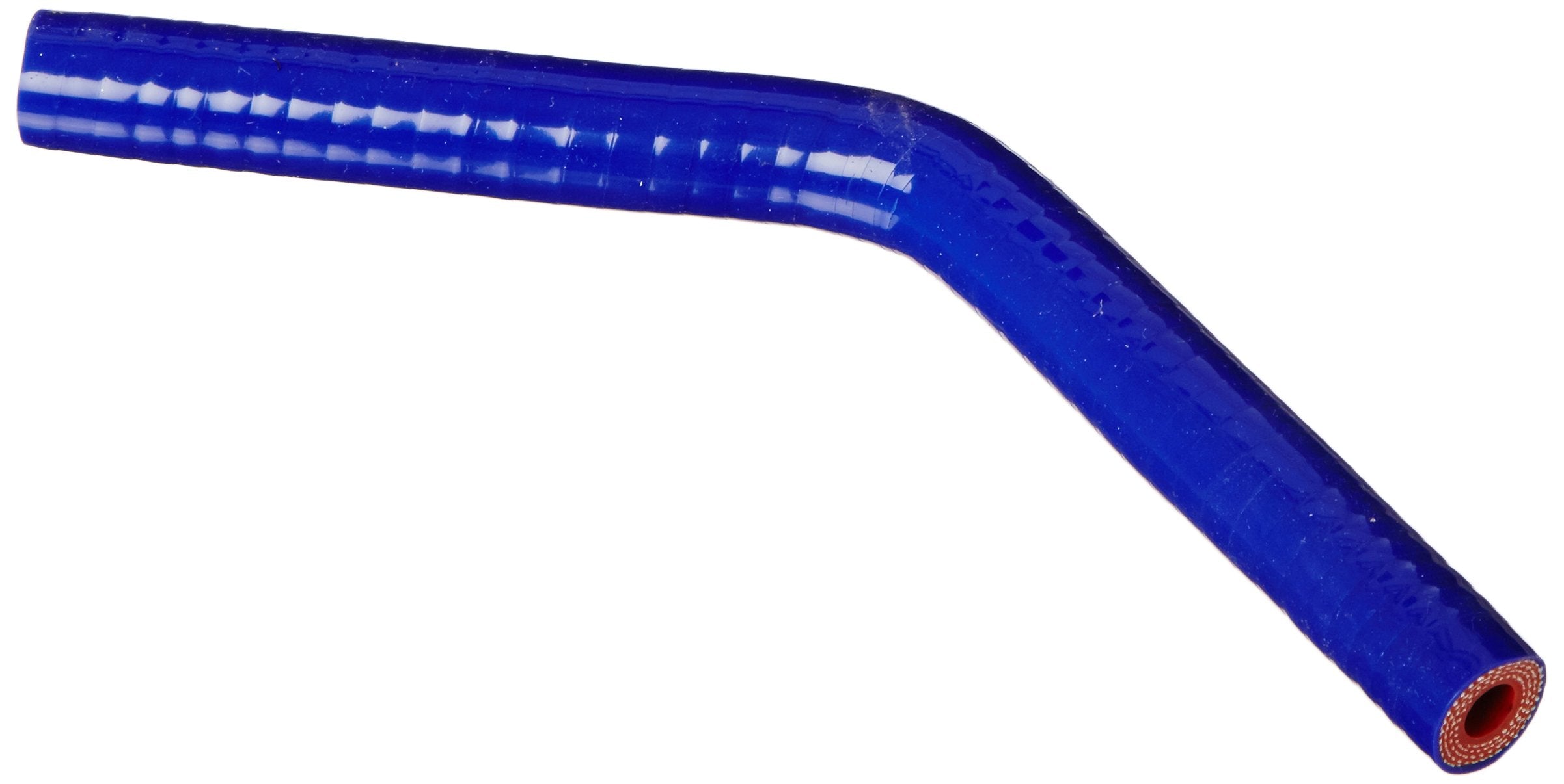 HPS Silicone High Temperature HTSEC45-032-BLUE 4-ply Reinforced 45 degree Elbow Coupler Hose, 100 PSI Maximum Pressure, 2.5" Leg Length on each side, 1/3" ID, Blue
