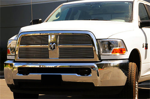 Horizontal T-Rex 21451 Aluminum Polished Finish Billet Grille Overlay for Dodge Ram Pickup 2500 3500