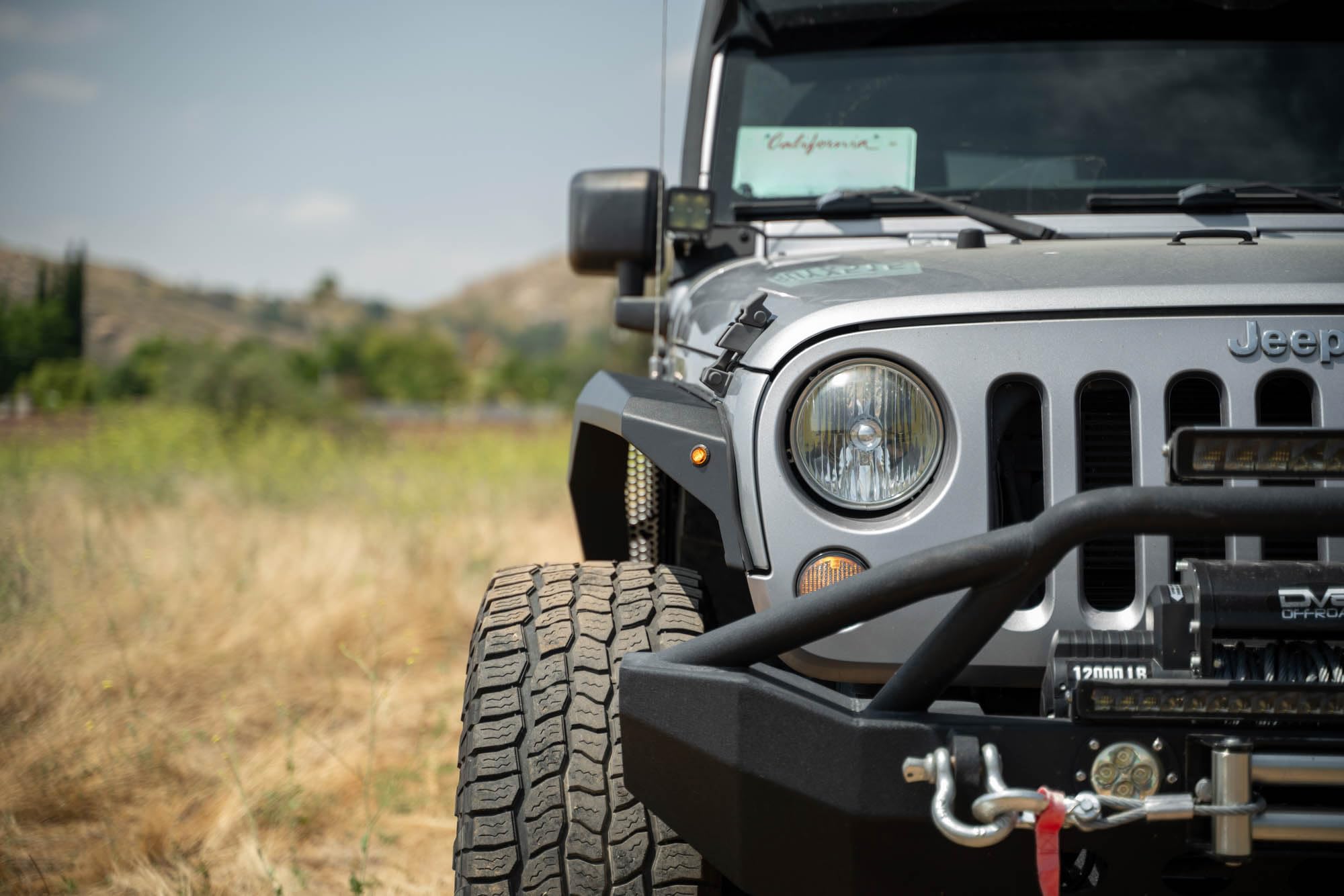 Fender Flares Armor for the 2007-2018 Jeep Wrangler JK | Slim-Width Design | Improves Clearance for Articulation | Protective Rubber Seals | Plug & Play Amber Marker Lights | Black Powder Coat Finish