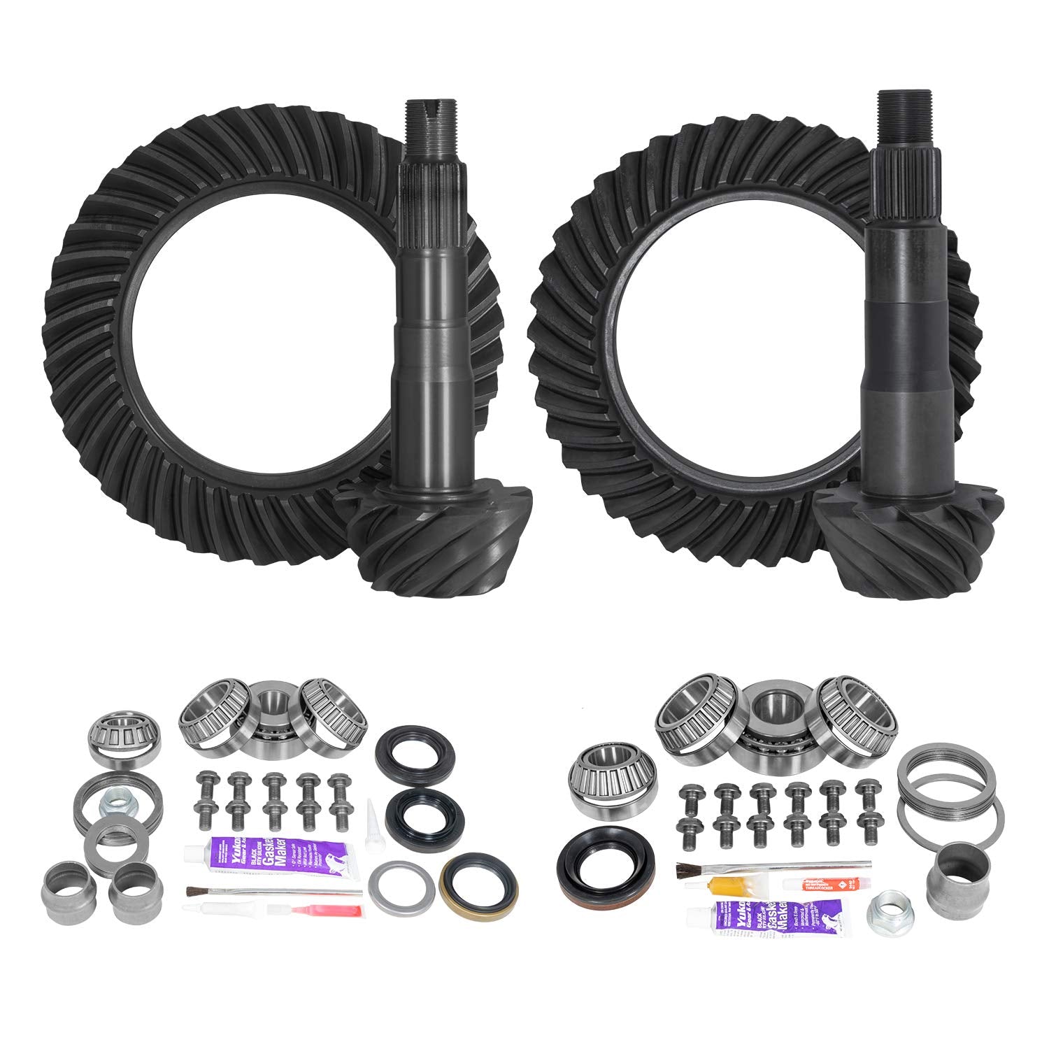 Front & Rear Ring & Pinion Gear Kit Package with Install Kits - Toyota 8.2/8"IFS
