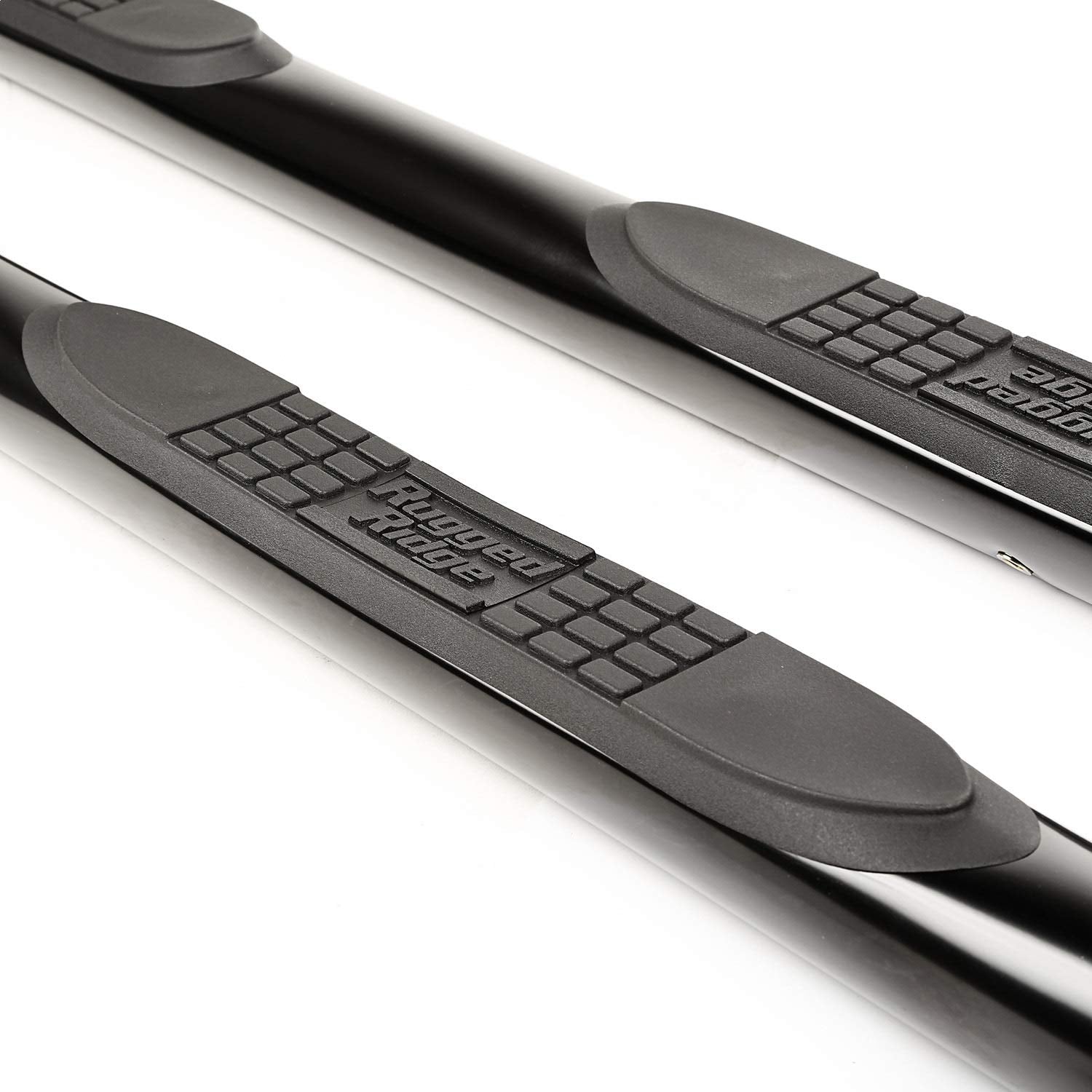 Rugged Ridge Tube Side Step Kit 11591.11, Round, 3 Inch, Black; 15-Current Jeep Renegade BU