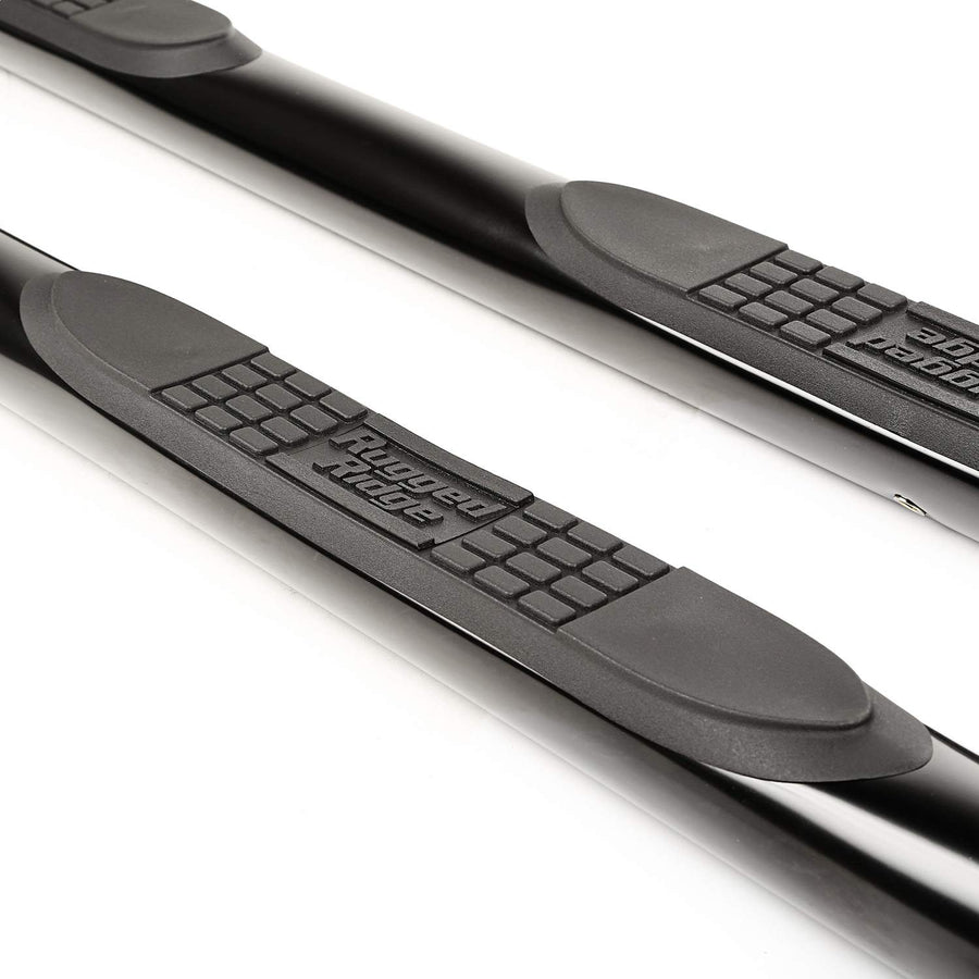 Rugged Ridge Tube Side Step Kit 11591.11, Round, 3 Inch, Black; 15-Current Jeep Renegade BU