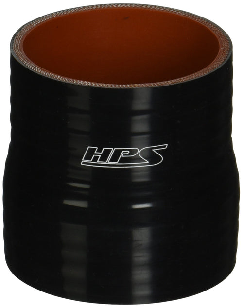 HPS HTSR-275-300-BLK High Temperature 4-ply Reinforced Silicone Reducer Coupler Hose, 50 PSI Maximum Pressure, 3" Length, 2-3/4" > 3" ID, Black