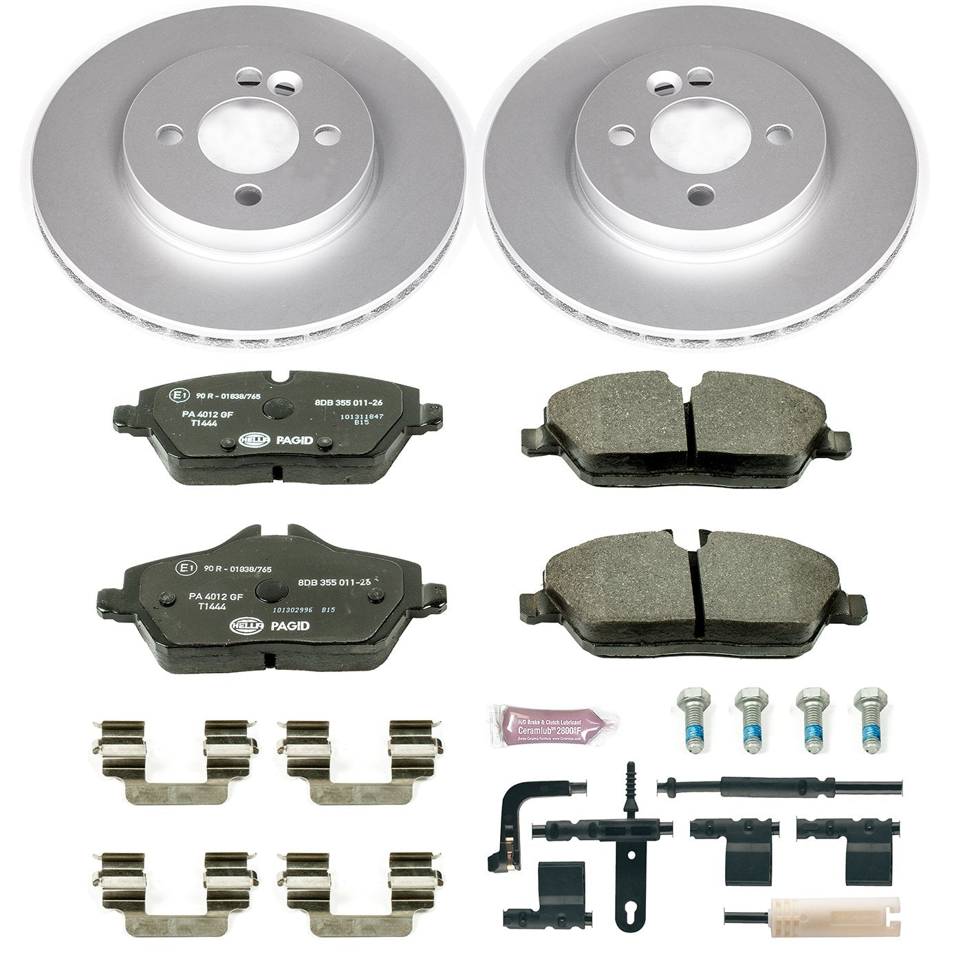 Power Stop ESK6066 Euro-Stop Front Brake Kit Mini Cooper For Mini Cooper 2007-2010 [Model Specific]
