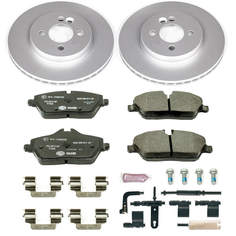 Power Stop ESK6066 Euro-Stop Front Brake Kit Mini Cooper For Mini Cooper 2007-2010 [Model Specific]