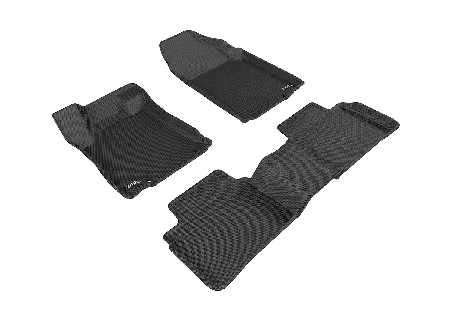 Kagu Floor Mat 3D MAXpider Custom Fit (Black) Compatible with Nissan Altima Sedan 2016-2018 - R1 R2