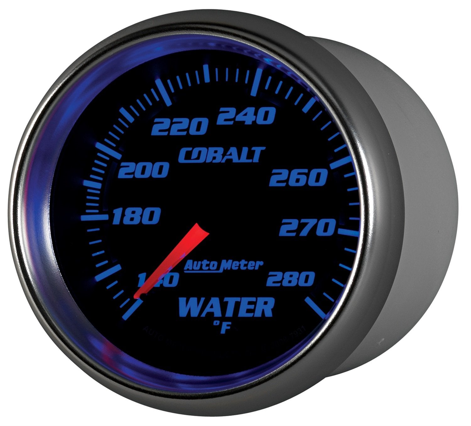 Auto Meter Cobalt 2-5/8" 140-280 Degree F Mechanical Water Temperature Gauge 7931