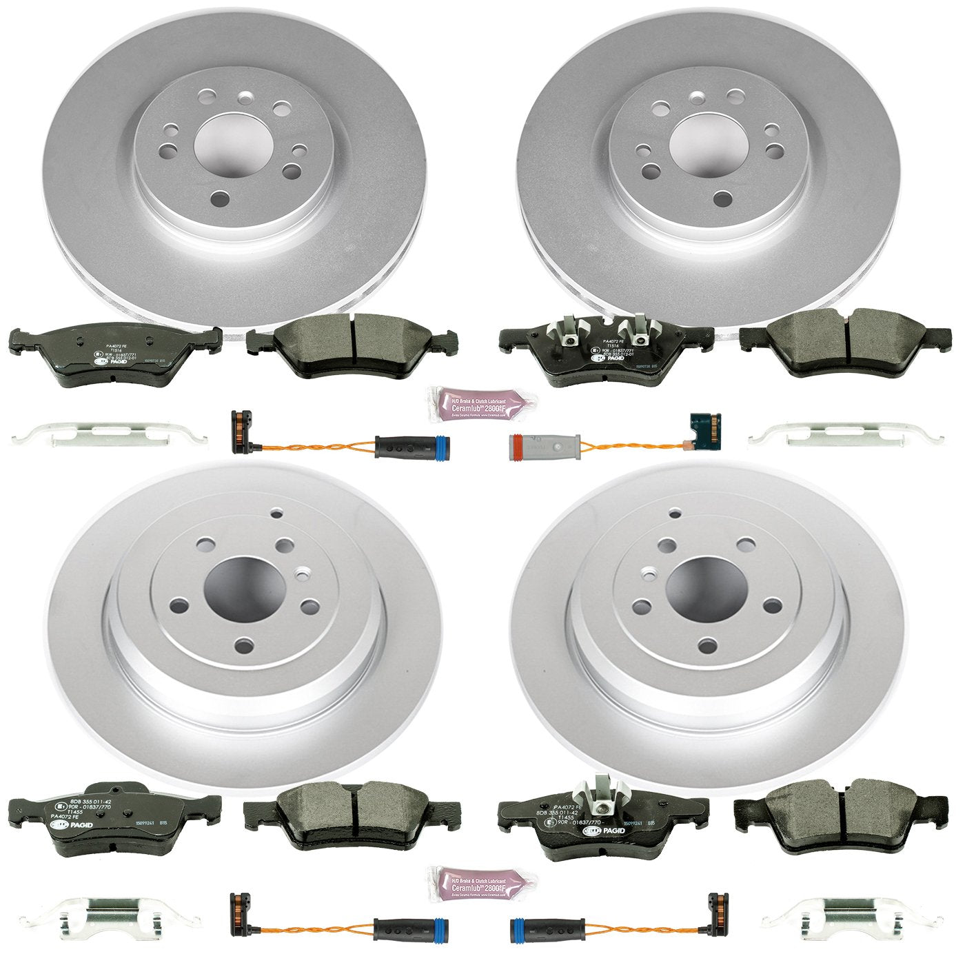 Euro-Stop Power Stop Brake Kit Front and Rear ESK4086