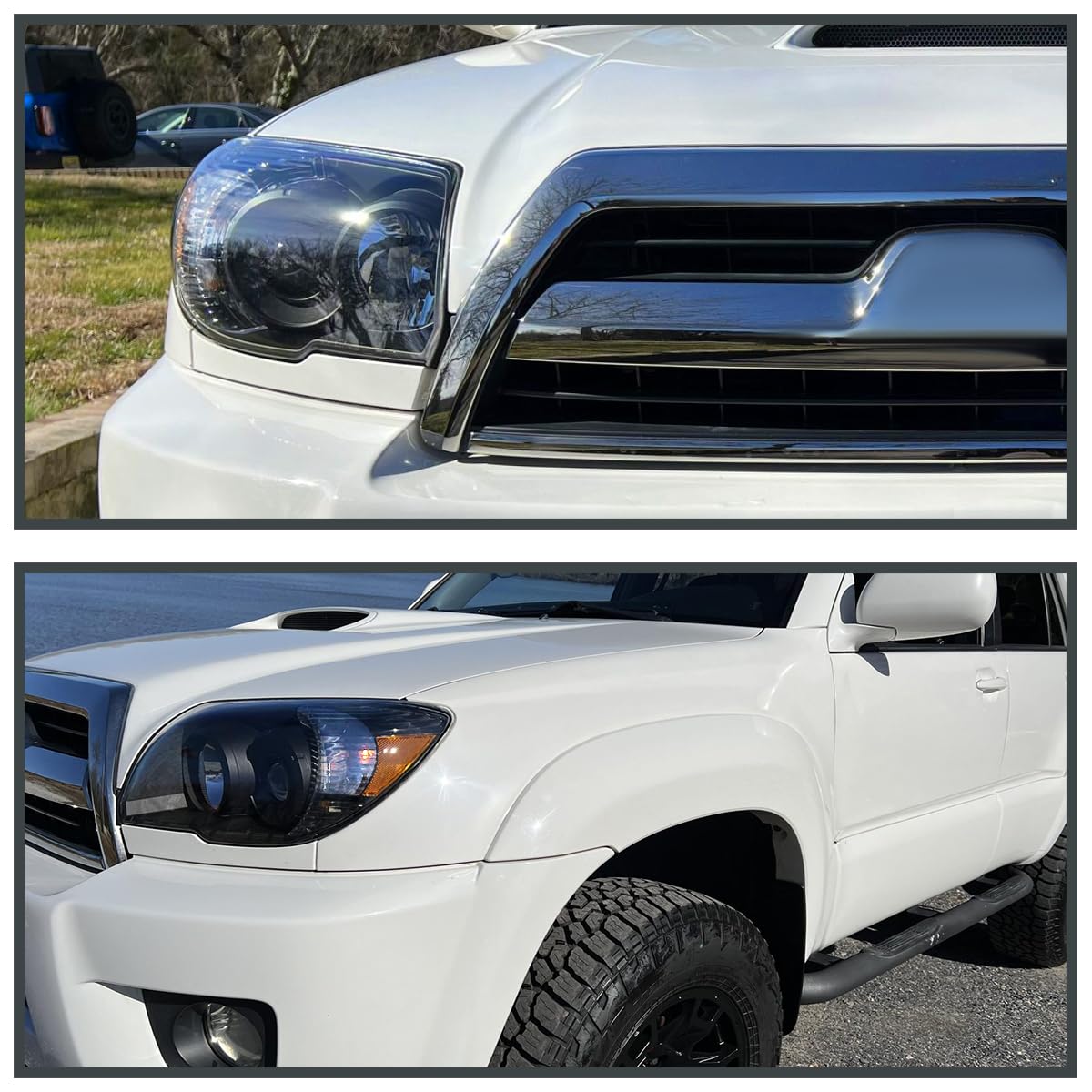 Black Projector Headlights SPEC-D TUNING Compatible with 2006-2009 Toyota 4Runner SR5 Limited, Left + Right Pair Headlamps Assembly