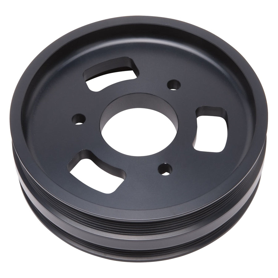 Edelbrock E-Force Supercharger Pulley Crankshaft Drive Pulley Adapter w/Truck/Gen 5 Camaro Belt Offset 15818