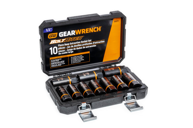 10Pc GEARWRENCH 1/2" Drive Bolt Biter Set (86071)