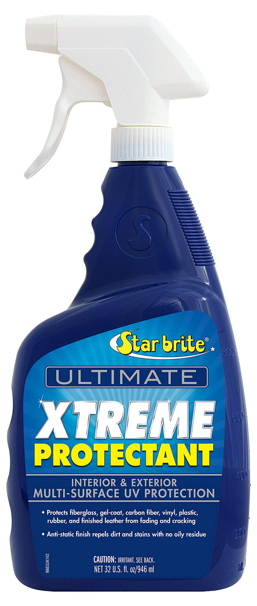Ultimate Xtreme Protectant STAR BRITE - Superior UV Protection for Fiberglass, Vinyl, Plastic, Rubber, and Leather - Non-Greasy, Anti-Static Finish - 32 OZ (098832)