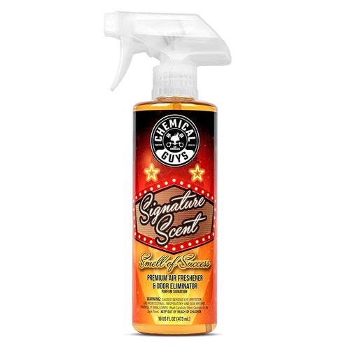 Chemical Guys Signature Scent AIR_069_16 Premium Air Freshener and Odor Eliminator, Smell of Success (Great for Cars, Trucks, SUVs, RVs, Home, Office & More) 16 fl oz