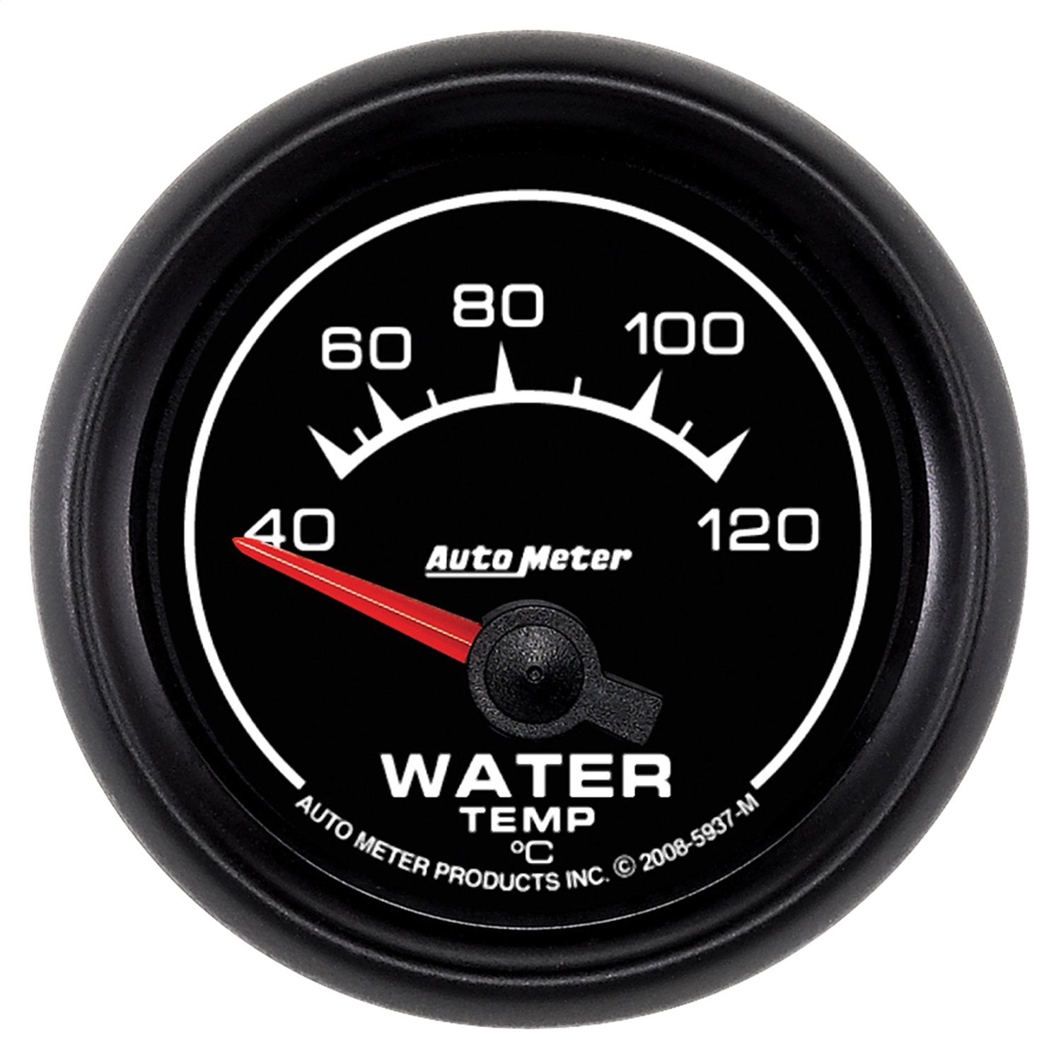 Auto Meter 2-1/16" 40-120 Degree C Short Sweep Electric Water Temperature Gauge 5937-M ES