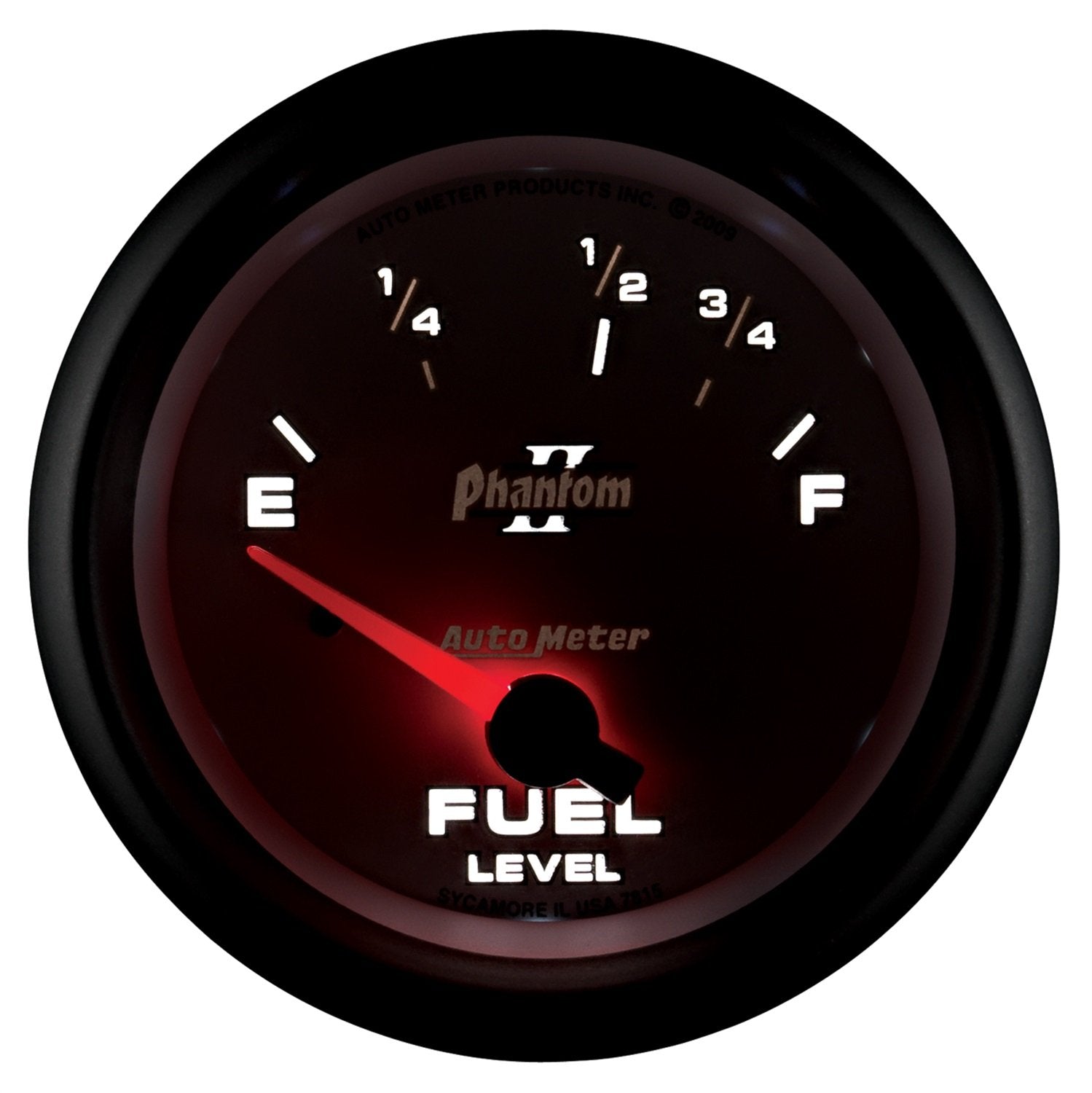 Auto Meter Phantom II 2-5/8" 73 E/ 10 F Short Sweep Electric Fuel Level Gauge 7815