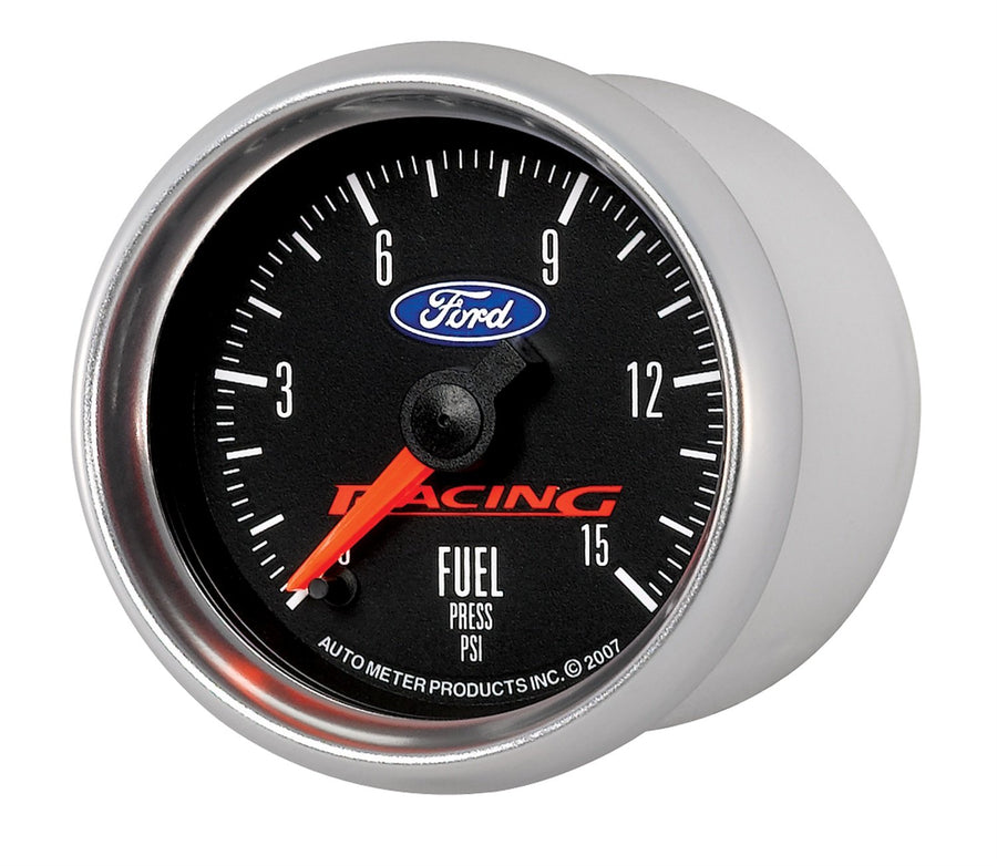 Auto Meter 2-1/16" 0-15 PSI Fuel Pressure Gauge for Ford Racing 880107