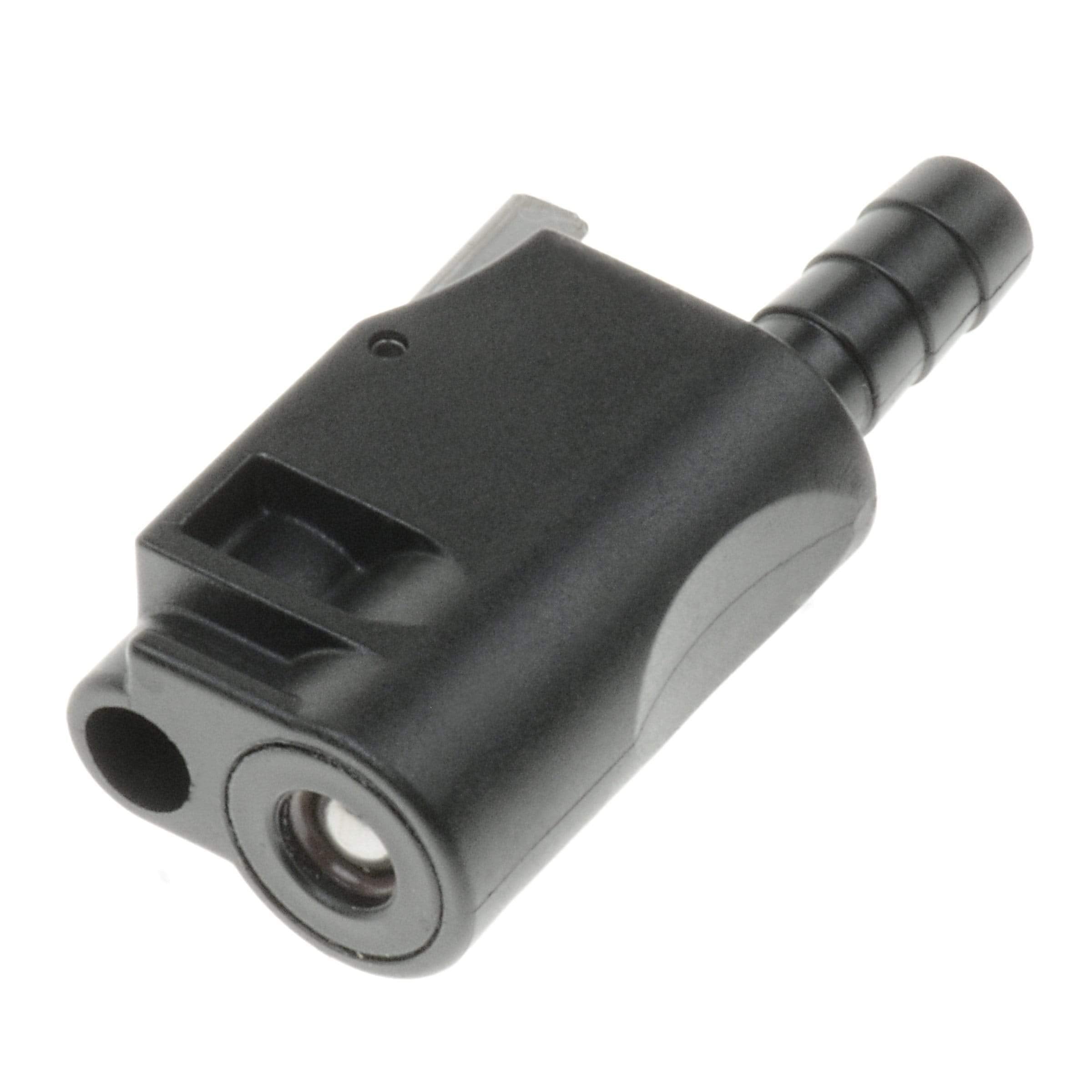 T-H Marine Connector, BE-FU-53204-DP 3/8" ID Fuel Hose Female Mercury, Black
