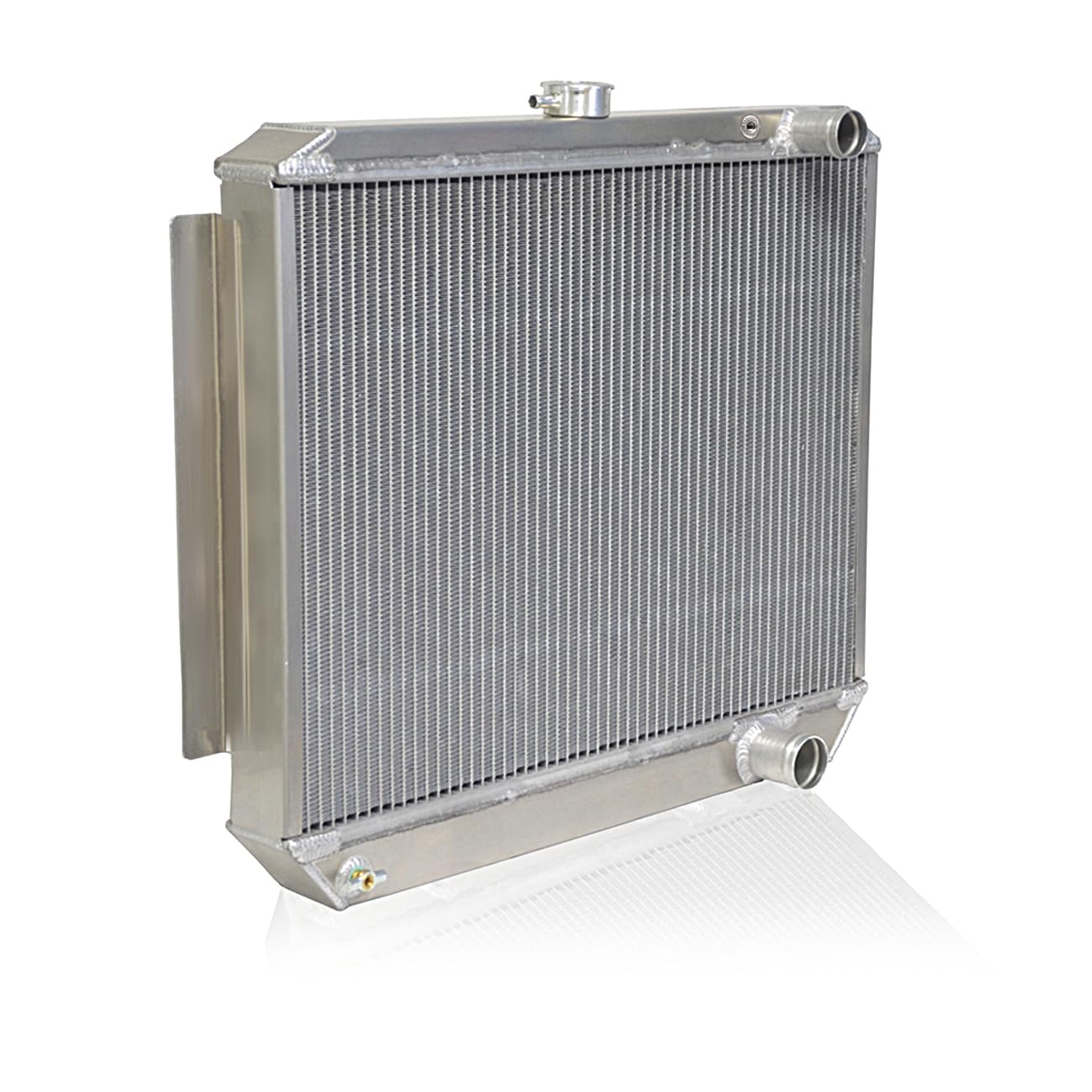 Be Cool 35100 LS Swap Bone Yard Downflow Radiator with 1-3/8" Inlet, & 1-1/2" Outlet