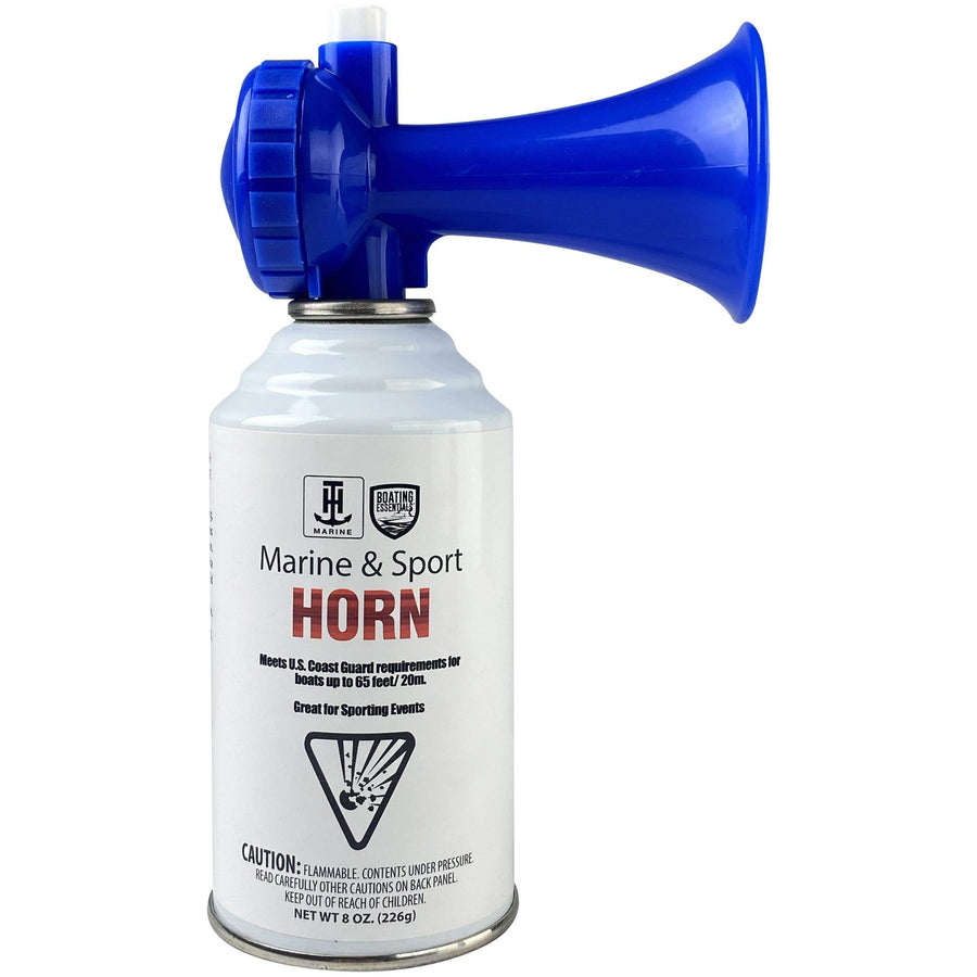 Marine & Sport Air Horn T-H Marine 8oz - USCG Approved Safety Signal Horn for Boats up to 65 Feet and Sporting Events - Loud Push Button Operation - Made in USA