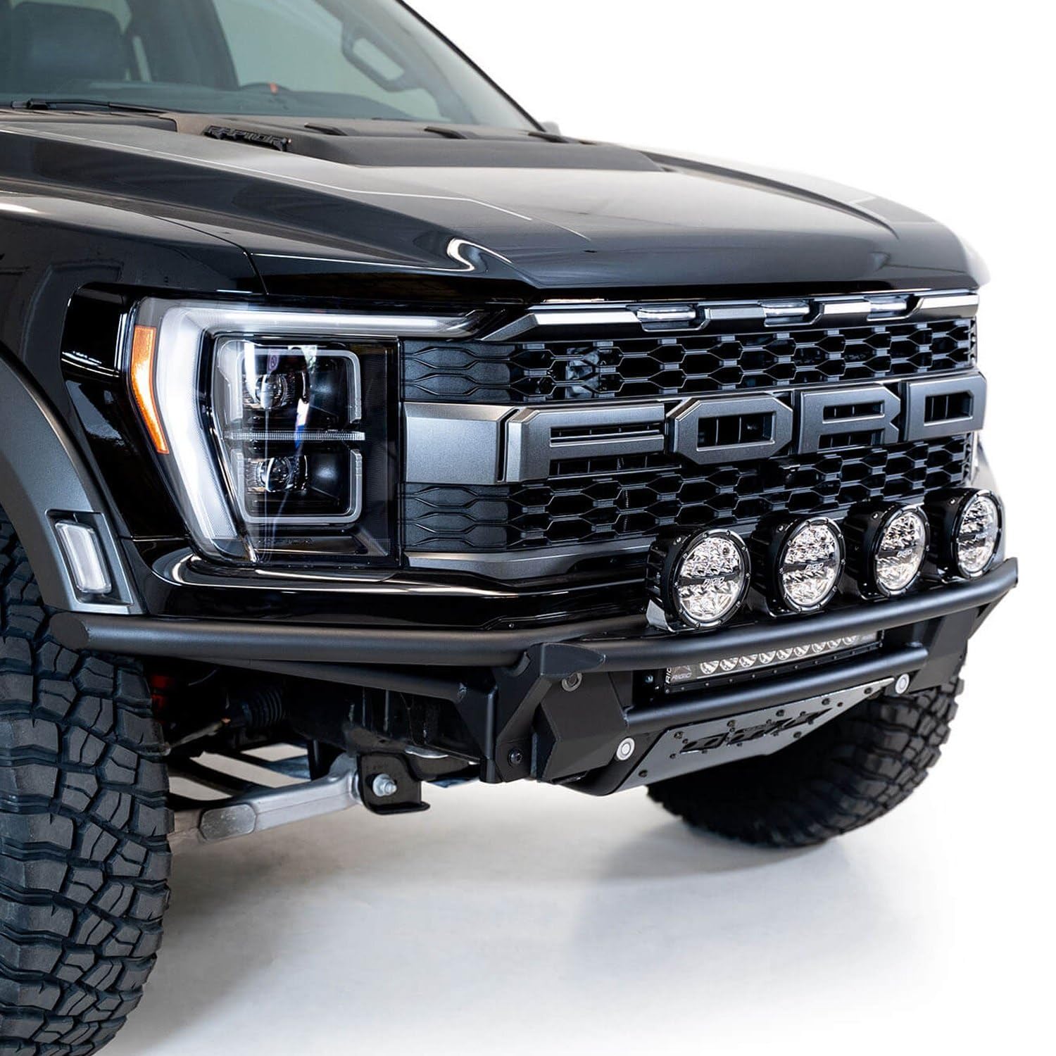21-22 Ford Raptor Addictive Desert Designs PRO Bolt-On Add-On Light Hoop (Req F218102070103) (L2157021701NA)