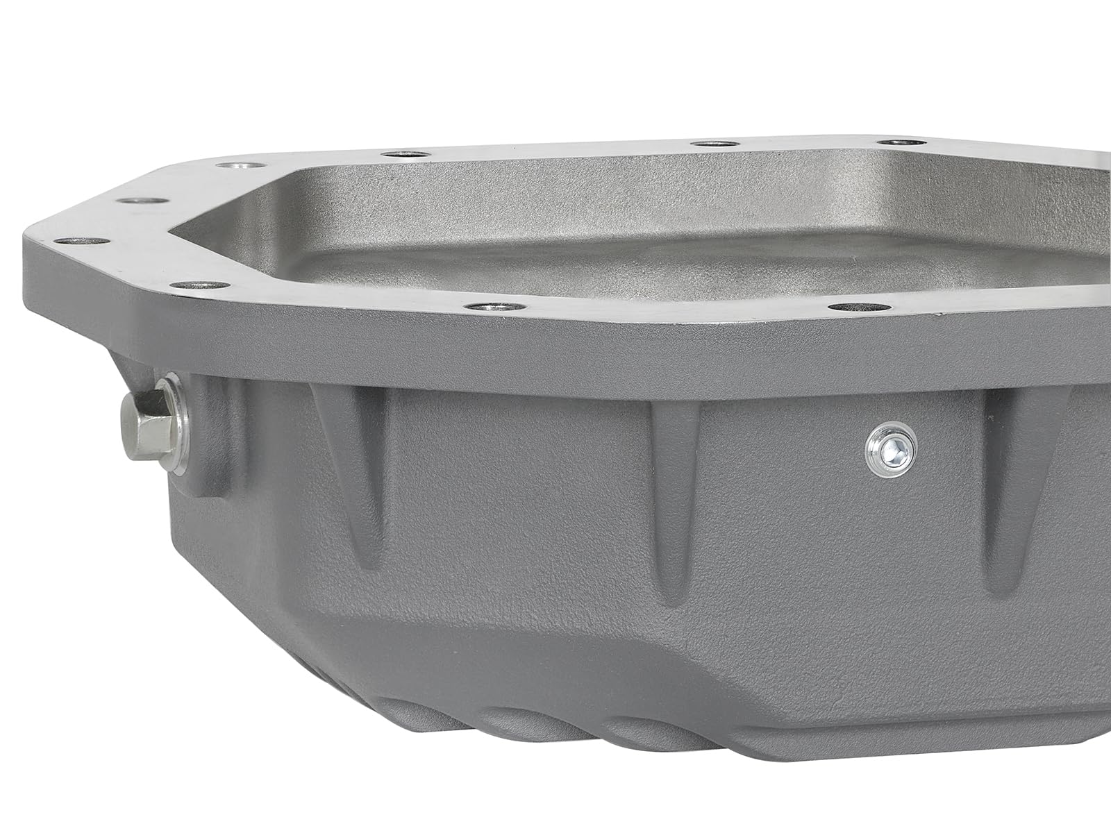aFe POWER Rear Differential Cover Street Series Raw w/Machined Fins - #46-70350 - Ford Diesel Trucks 17-23 V8-6.7L (td) (Dana M275-14)