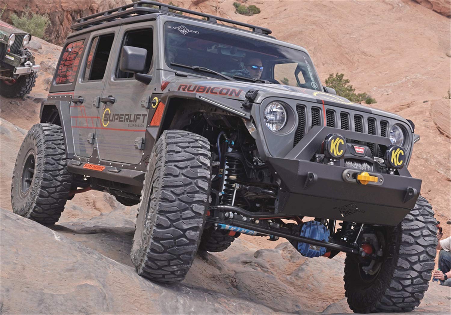 SUPERLIFT SUSPENSION RealTruck 4" Lift Kit for Jeep Wrangler JL | Complete Lift Kit with Front & Rear King 2.0 Series Shocks and Lower Link Arms | K184KG | Fits 2018-2023 Jeep Wrangler JLU 4 Door