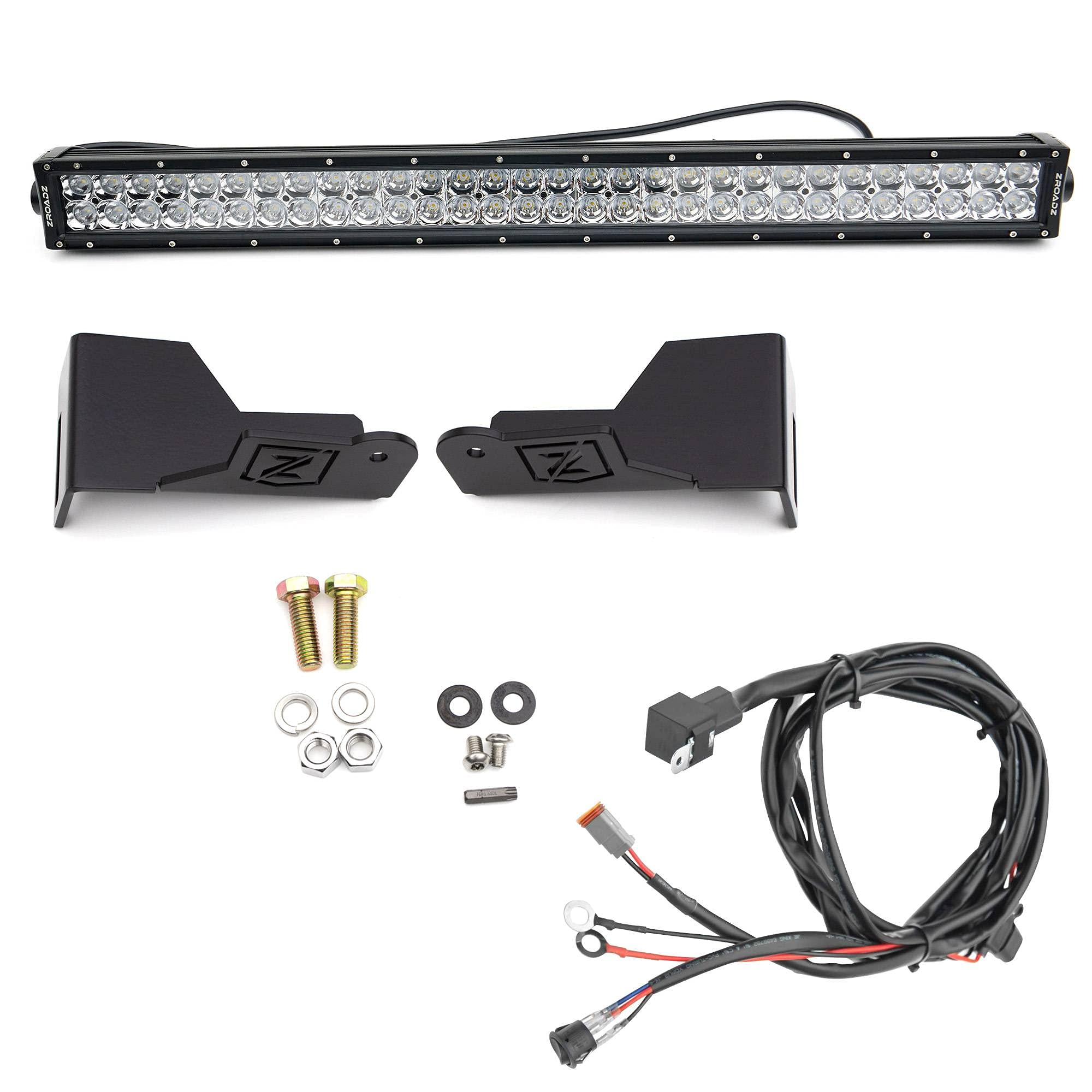 ZROADZ Black Front Bumper LED Light Bar KIT Z325631-KIT 2008-2010 FORD F250/350