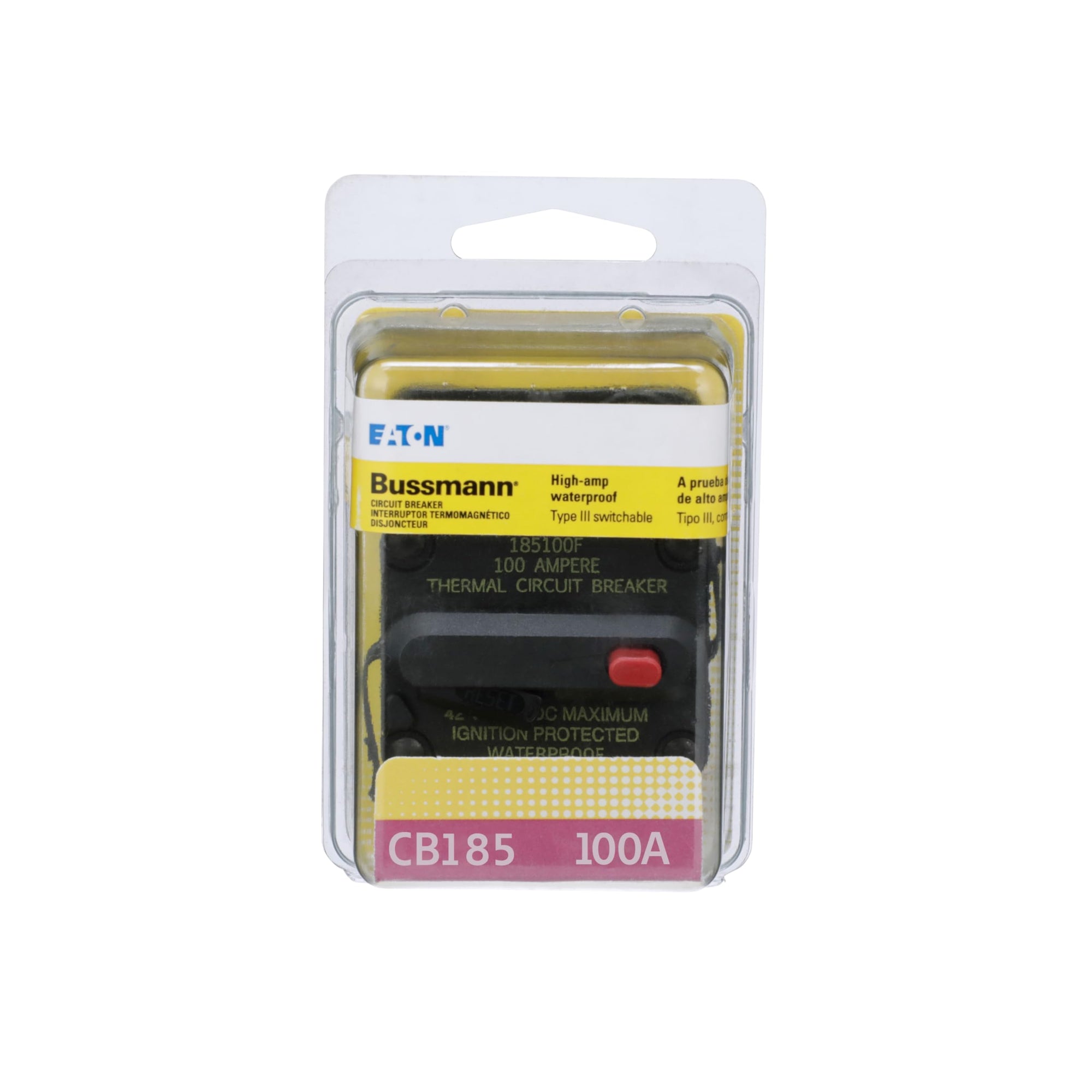 100A Bussmann Series Type III Circuit Breaker - 1 Piece