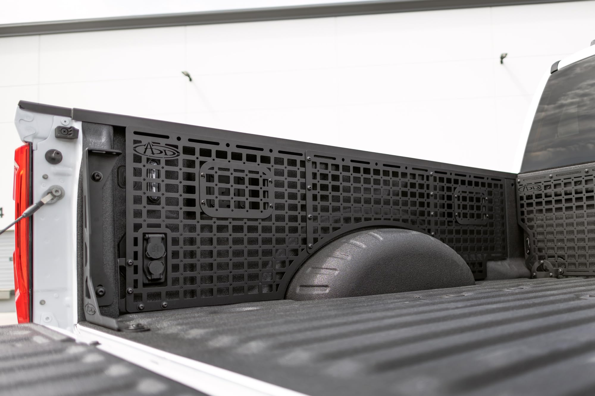Bed Side Molle Panels Addictive Desert Designs for The 2023-2024 Ford F-250 & F-350 with 6.75' Bed | Keeps Main Cargo Area Clear for Larger Loads | Made in The USA (Driver Full Kit)