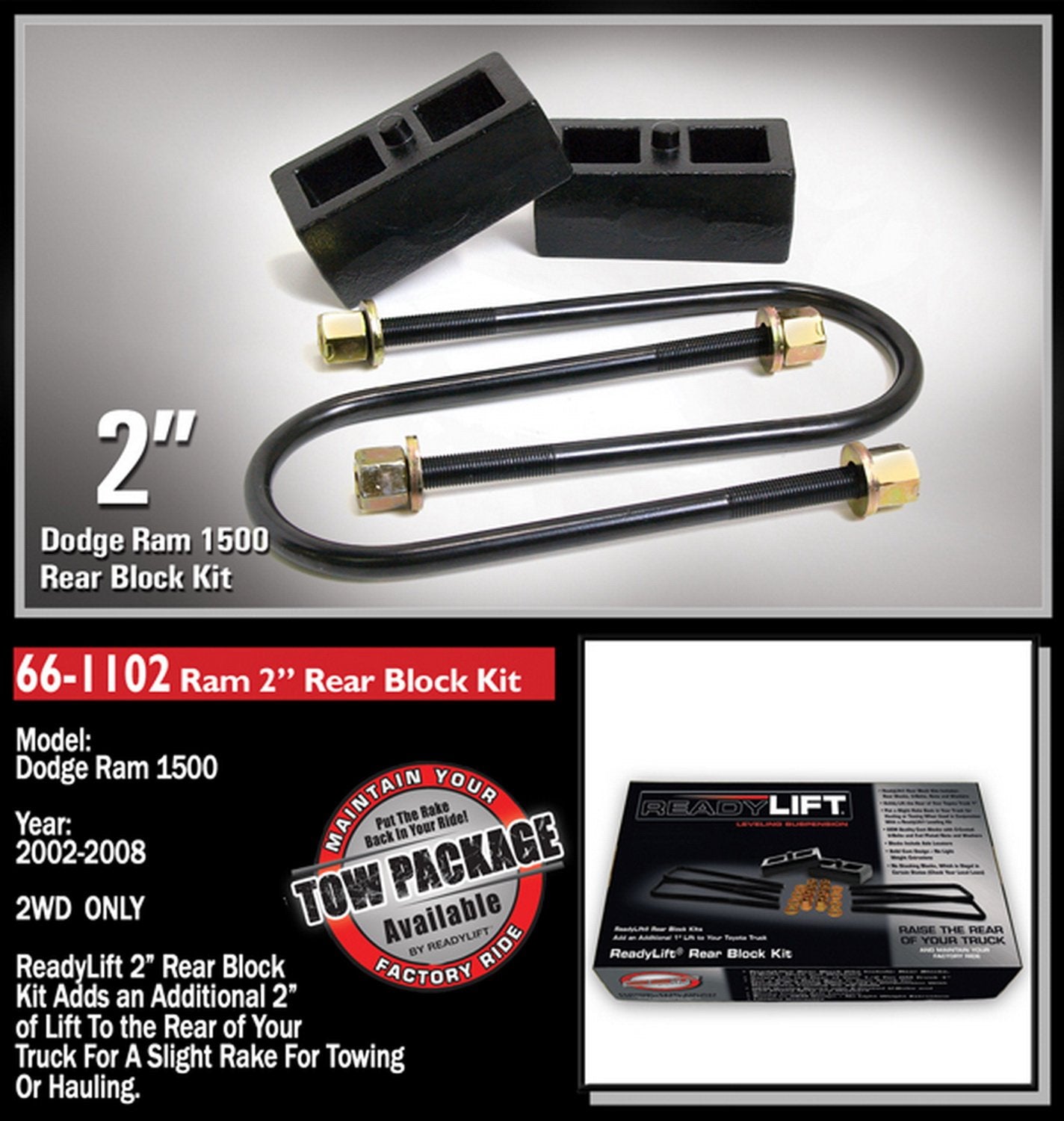 2" ReadyLift Block Kit (66-1102)