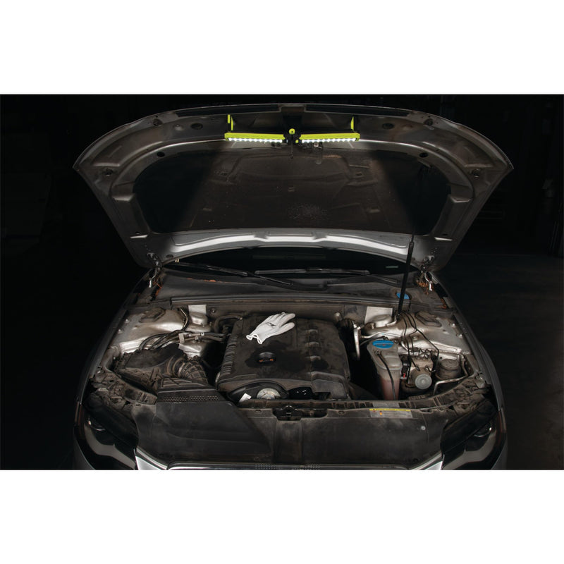 Firepoint Performance Tool W2697 1000+LM Li-ion Folding Underhood Light - Foldable, Rechargeable, Magnetic Base, SMD LEDs, Green/Black