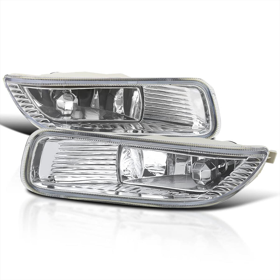 Fog Lights Spec-D Tuning + H3 Bulbs + Switch Compatible with 2003-2004 Toyota Corolla, L+R Pair Assembly