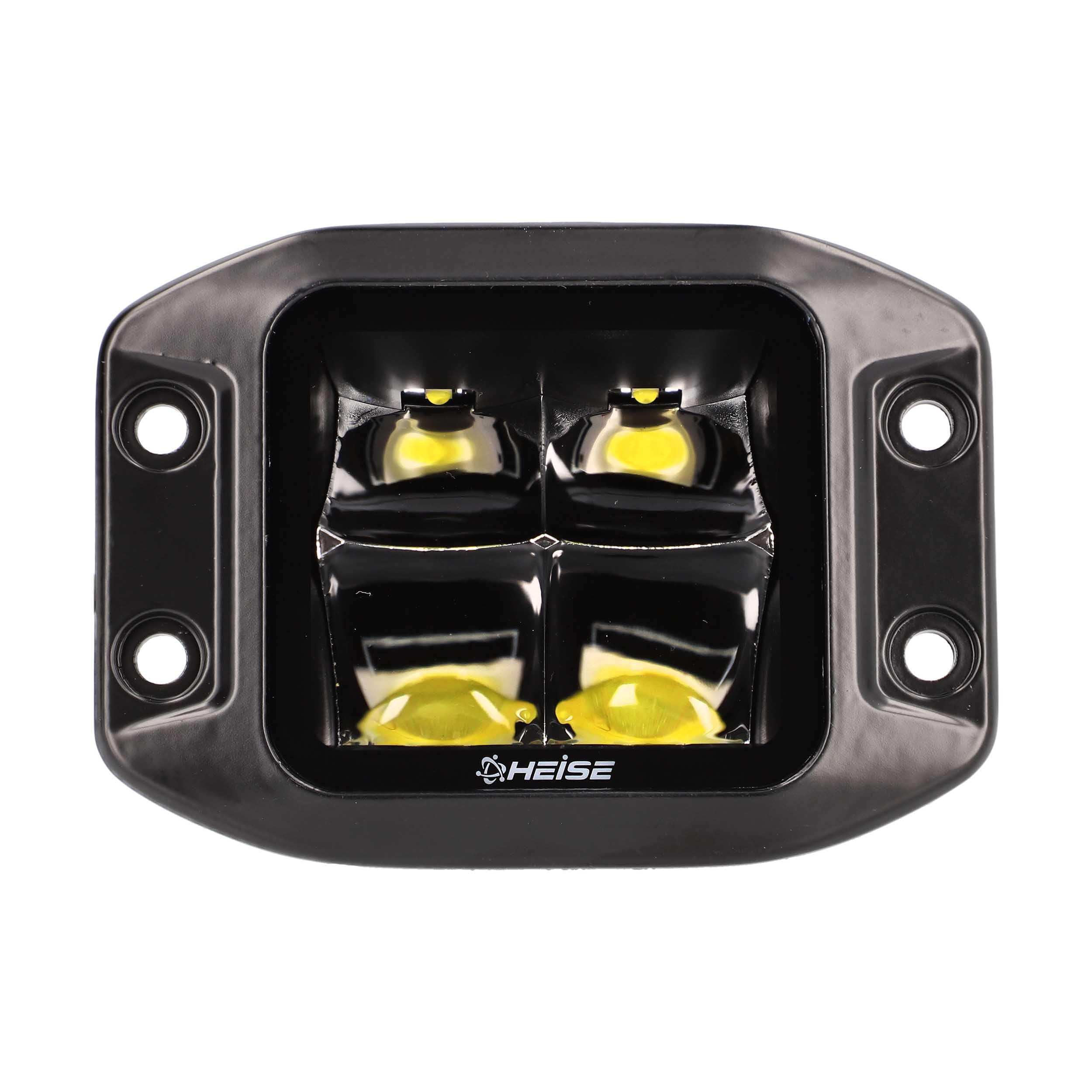 Blackout HEISE - 3.5" Cube 4 LED Light Flush Mount - Spot (HE-FMBCS)