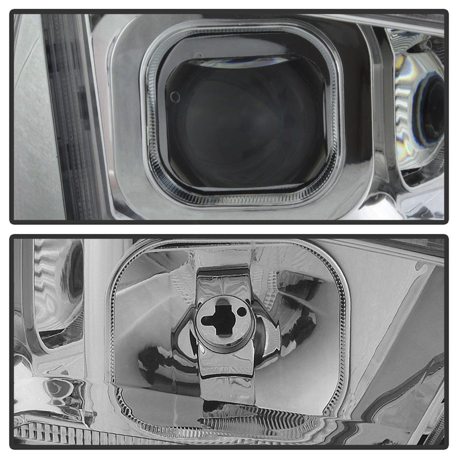 Projector Headlights Aftermarket for Dodge Charger 11-14 [Halogen Model Only] Switchback Turn Signals (Chrome)