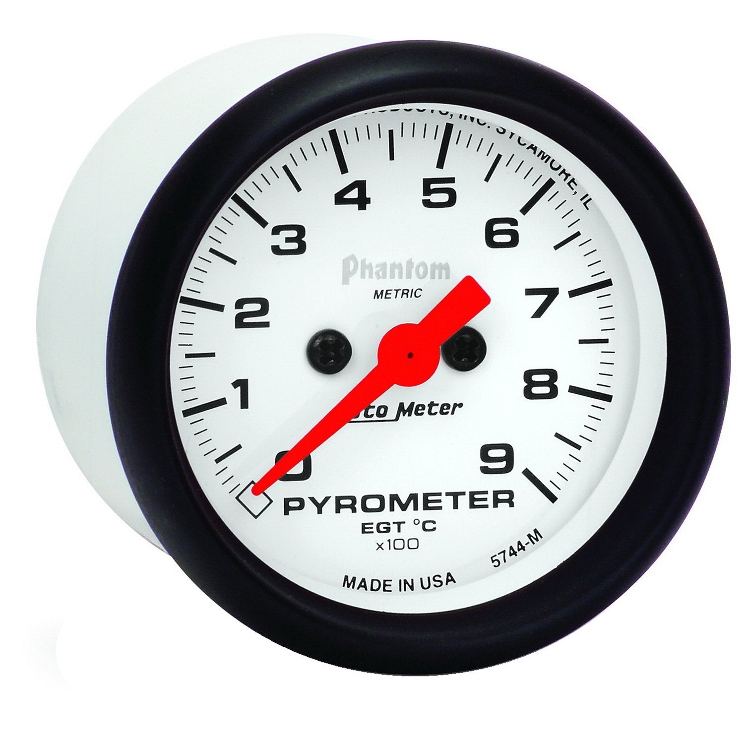 Pyrometer (Egt) AutoMeter 5744-M Gauge, 2 1/16", 900ºc, Digital Stepper Motor, Phantom