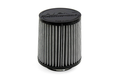 HPS 3.25" ID Performance Air Filter, 6" Element Length, 6.75" Overall Length, Gray, HPS-4329
