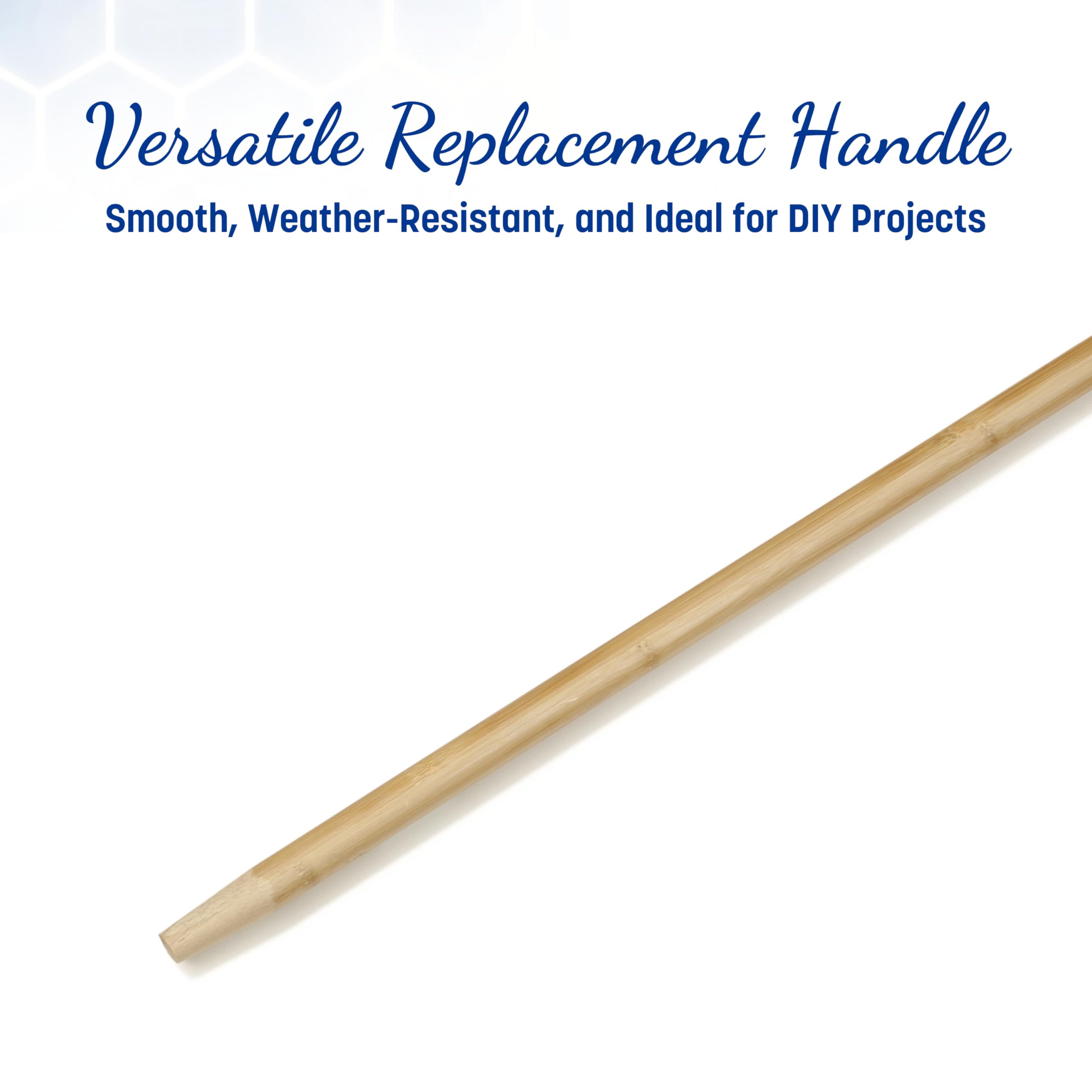 60" Carlisle Flo-Pac® Tapered Wood Handle