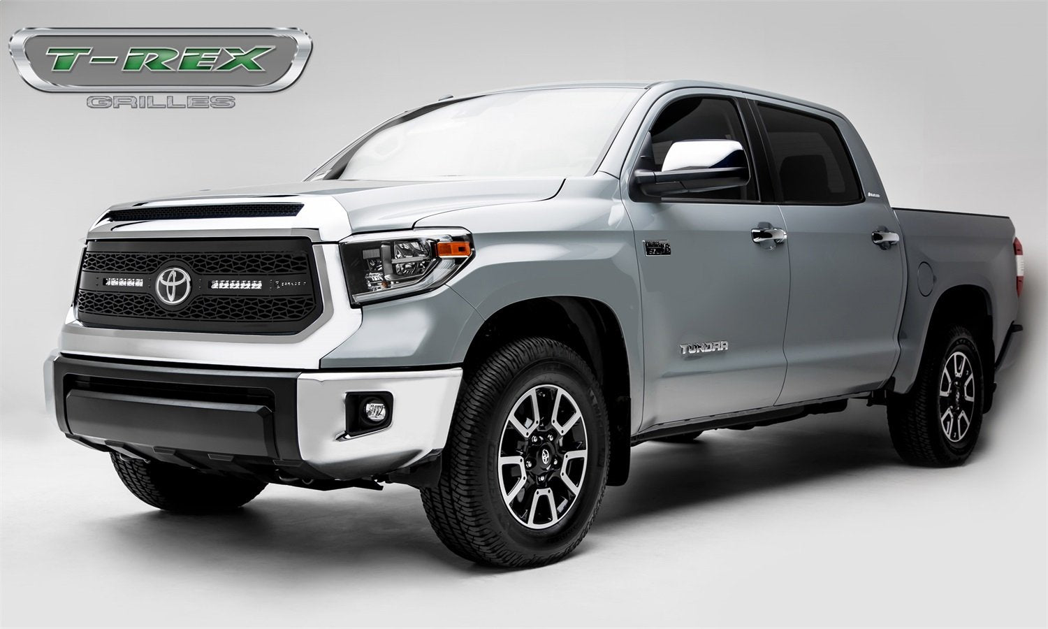 ZROADZ Grille T-Rex Grilles 2018-2021 Tundra, Black, 1 Pc, Replacement with (2) 10" LEDs, Does Not Fit Vehicles with Camera - PN #Z319661