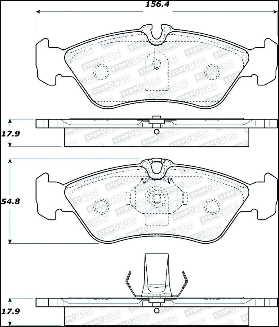 Brake Pads StopTech 308.12290 Street with Shims