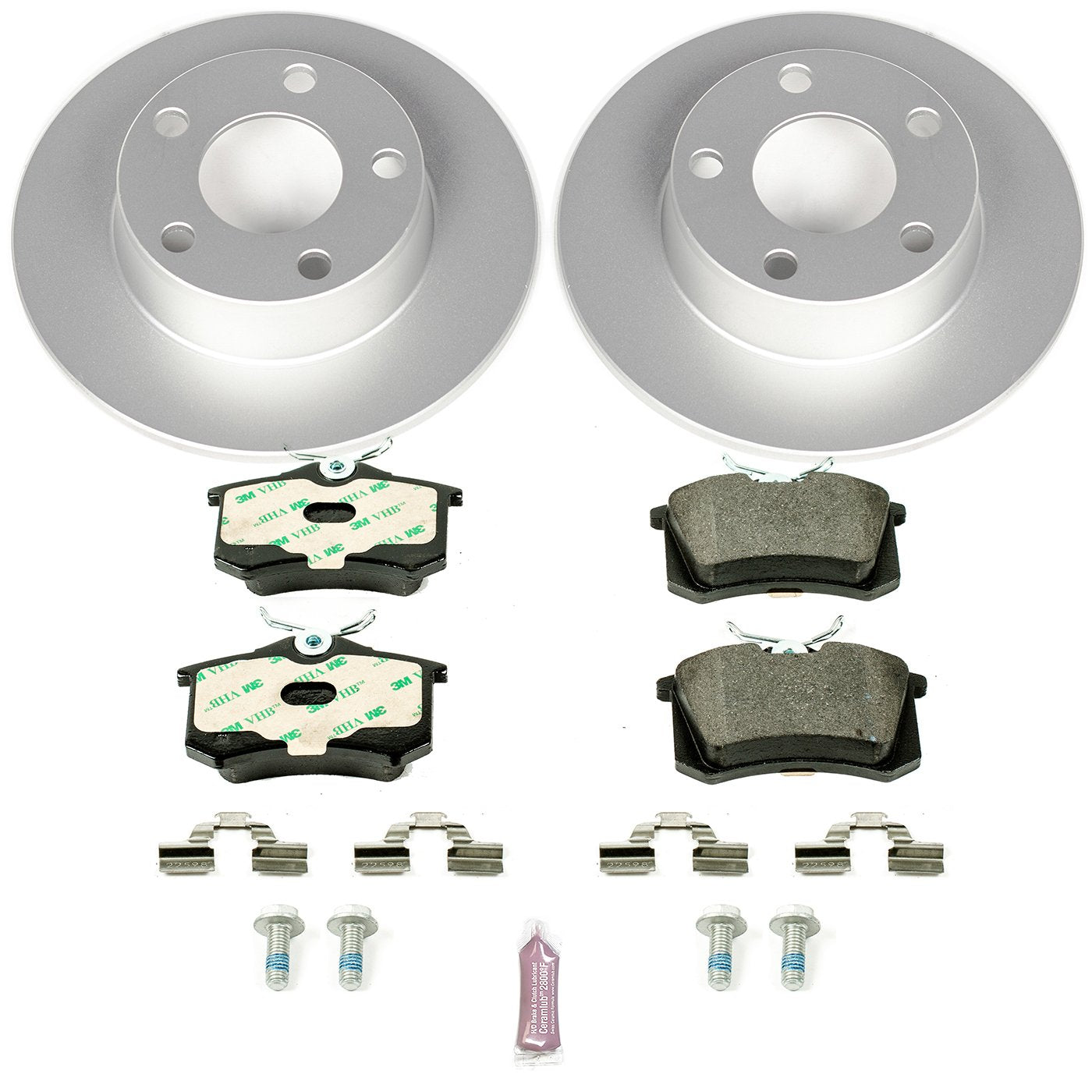 Power Stop ESK4845 Euro-Stop Rear Brake Kit For Audi A6 Quattro 1999-2004 [Model Specific]