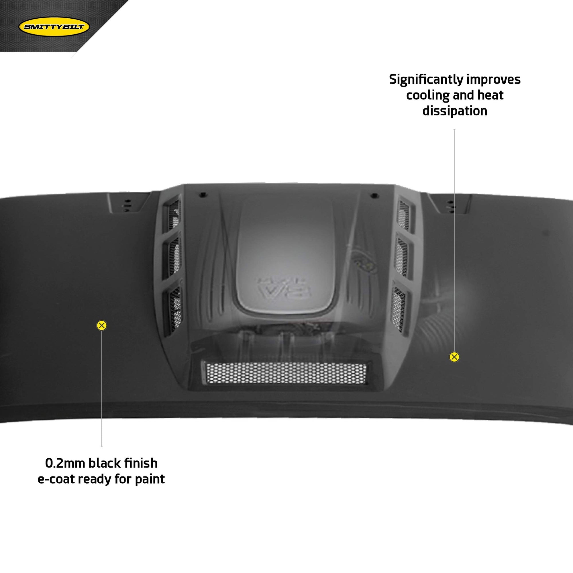 H.E.M.I. VENTED HOOD SmittyBilt - SB76500