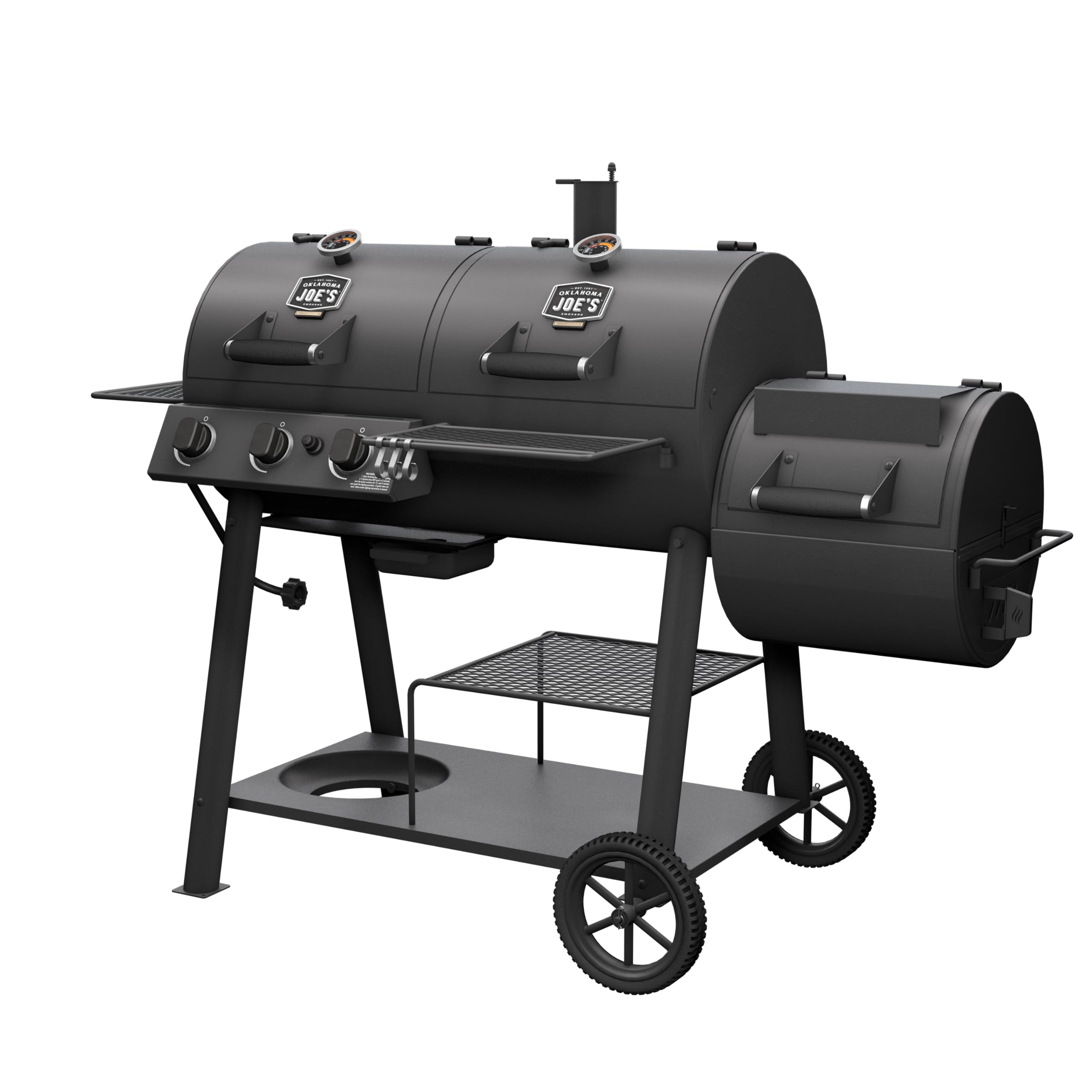 Canyon Combo Oklahoma Joe's Charcoal and Gas Smoker & Grill, Black - 24203004