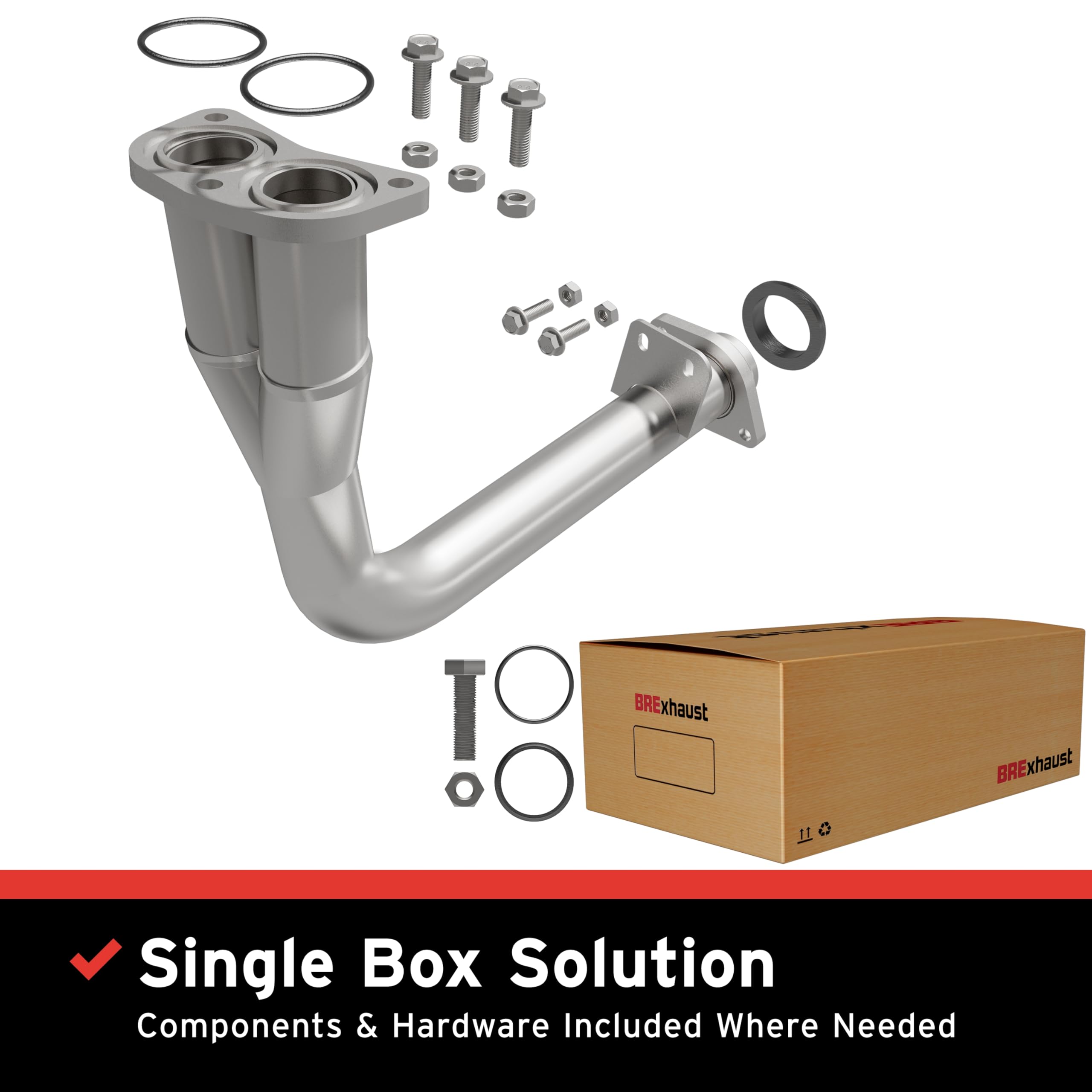 Replacement Front Pipe Kit BRExhaust 107-0049: Direct-Fit, Compatible with 94-97 Accord 2.2L