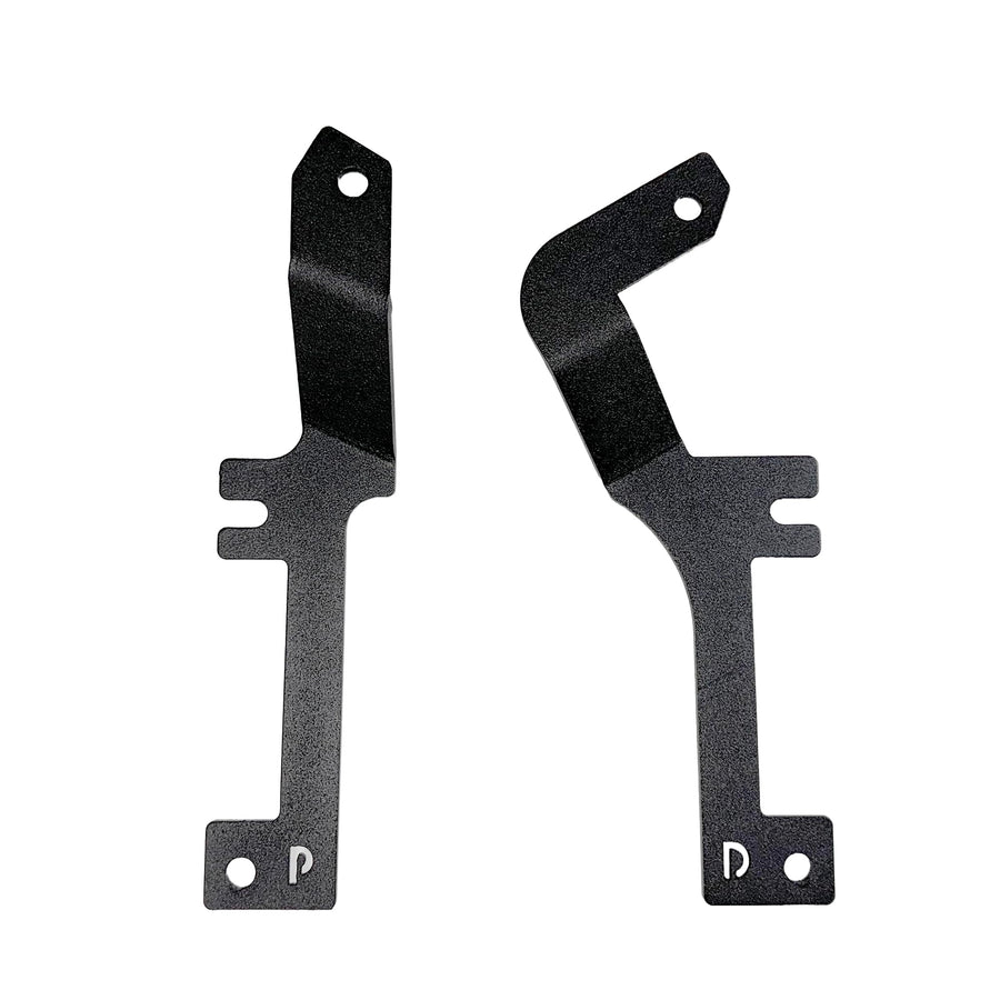 XE Go Rhino Hood Hinge Cube Light Mount | Mild Steel, Textured Black | 732240T | Fits 2019-2021 Chevrolet Silverado 1500