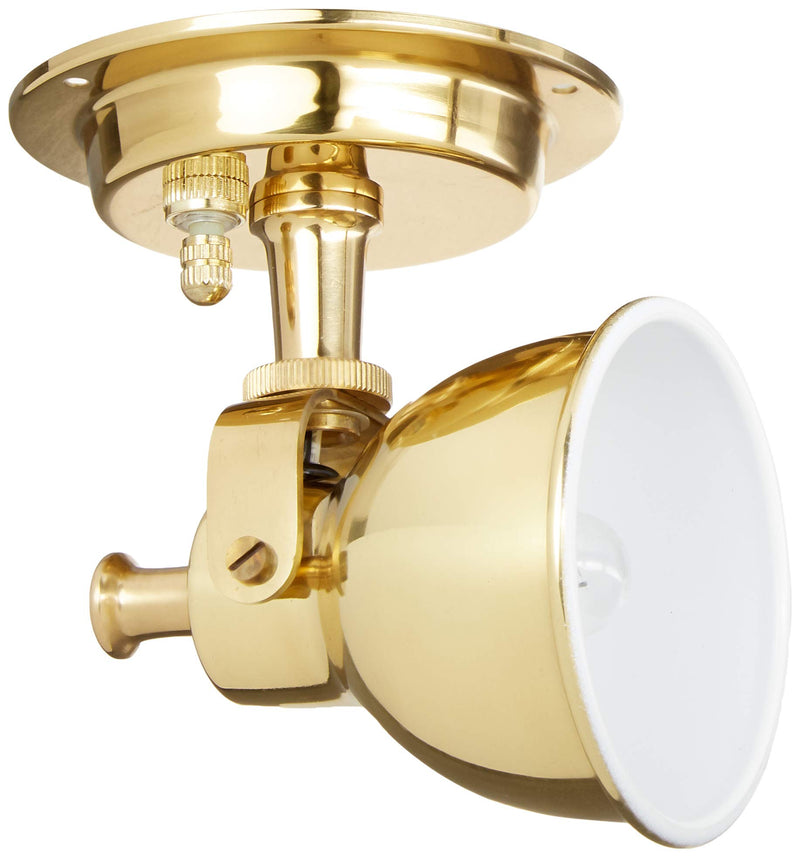 Small Brass Sea Dog Line 400400-1 Berth Light, White
