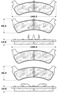 Sport Brake Pads StopTech 309.06670 with Shims and Hardware