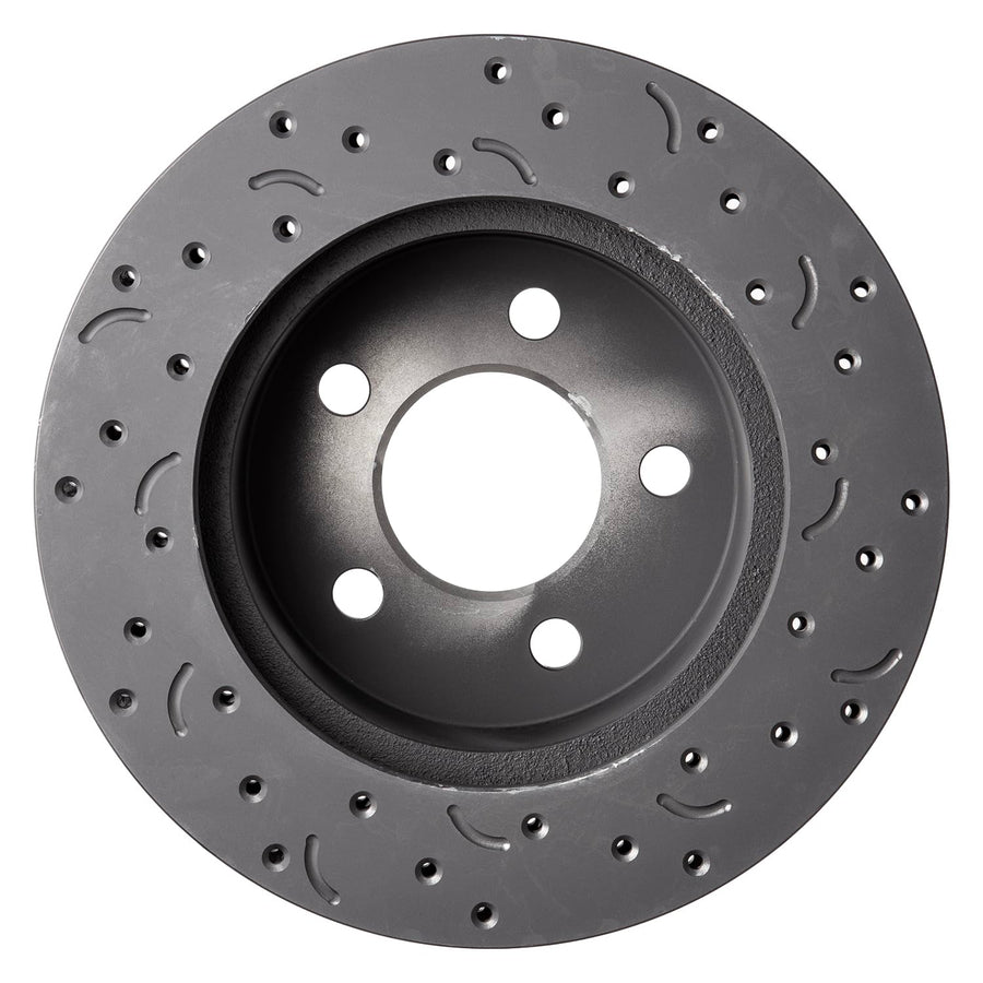 Hawk Performance Talon Rotors Cross-Drilled and Slotted HTC4443